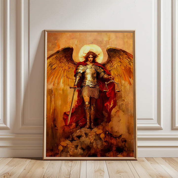 Saint Michael the Archangel Strati D'Arte Painting - Altar Version