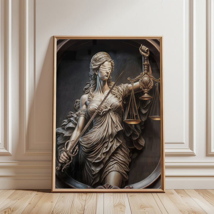 Goddess of Justice Themis Law Wall Art