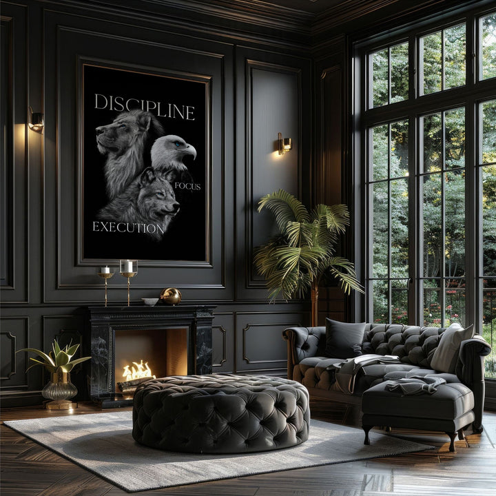 The Power Trio – Discipline, Execution & Focus Canvas Wall Art
