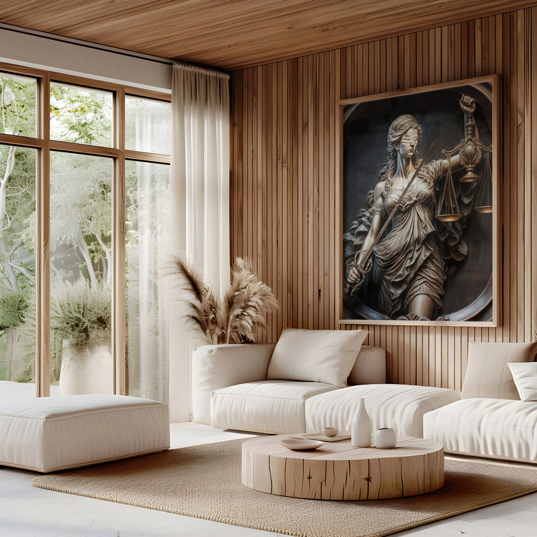 Goddess of Justice Themis Law Wall Art