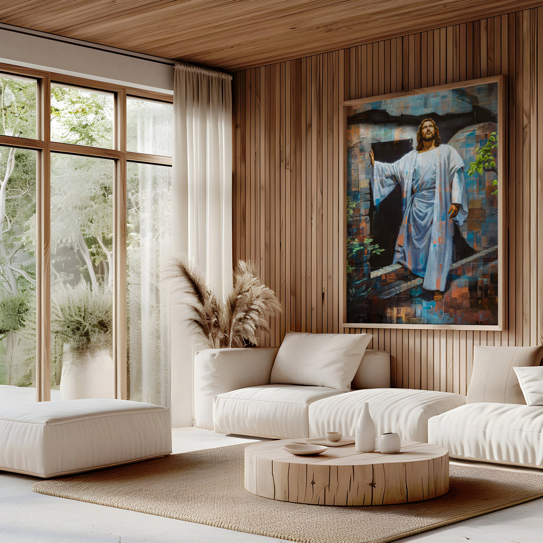 Jesus Resurrection – Glorious Grid Art Canvas