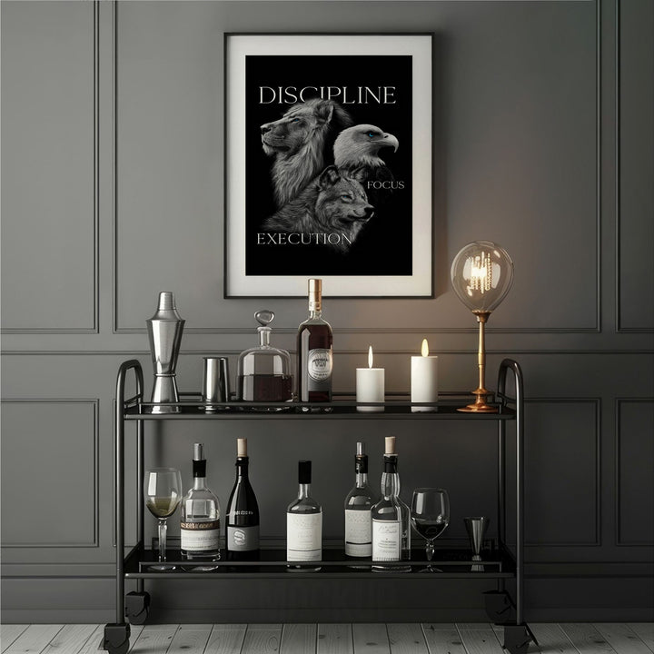 The Power Trio – Discipline, Execution & Focus Canvas Wall Art