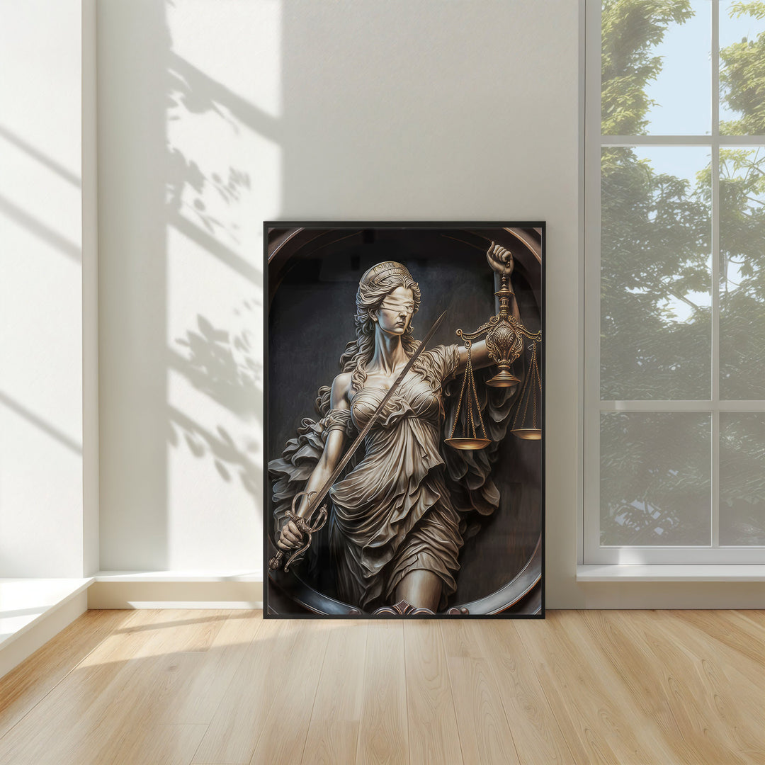 Goddess of Justice Themis Law Wall Art