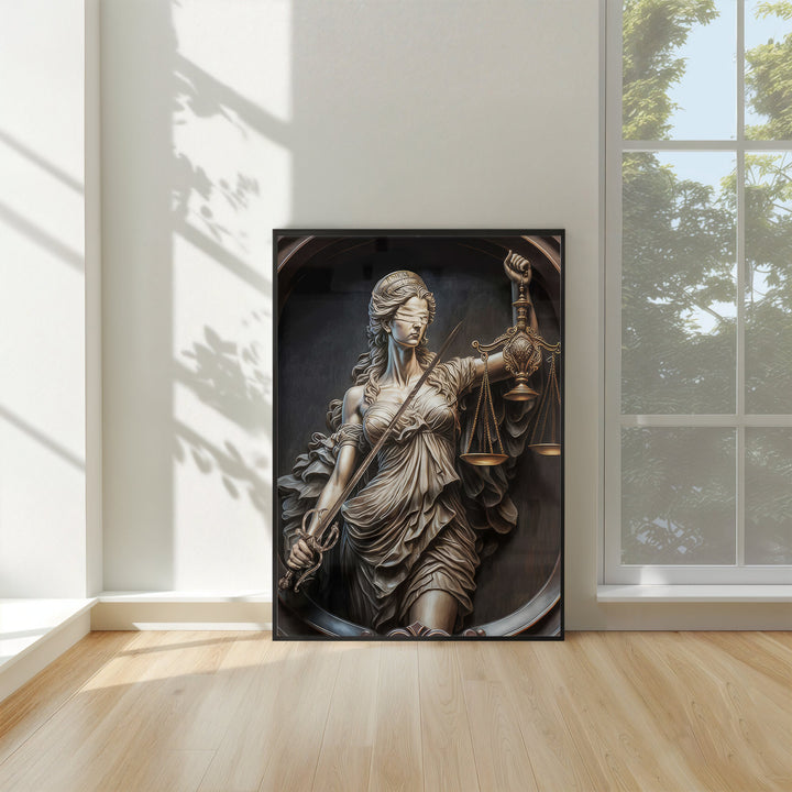 Goddess of Justice Themis Law Wall Art