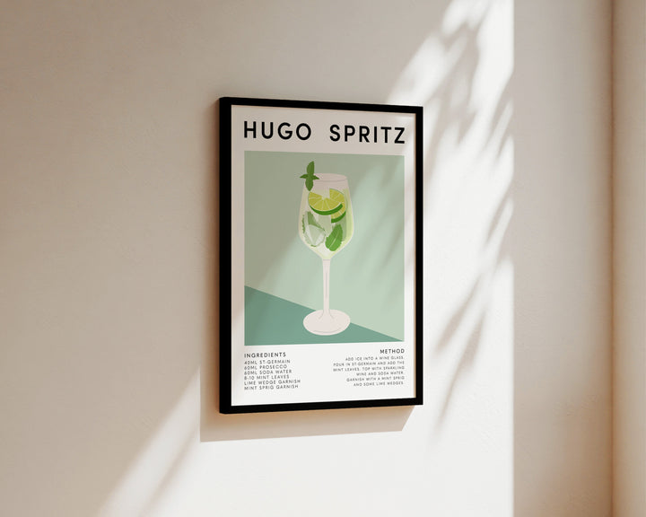 Bold Hugo Spritz art print ready for framing