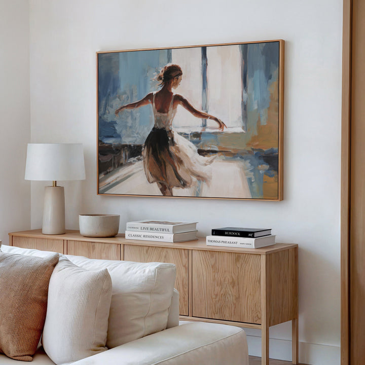 Dance In Light – Abstract Ballerina Canvas Art