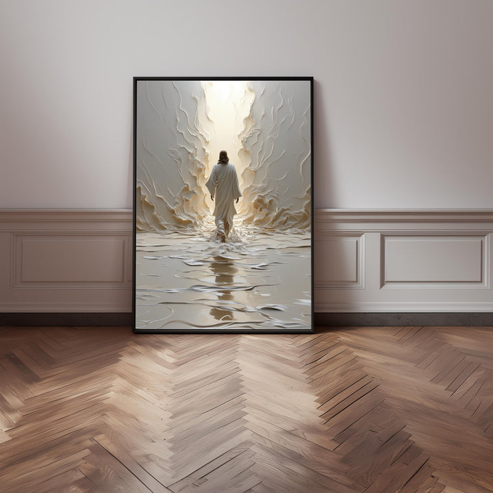 Jesus Wall on Water 3D Art