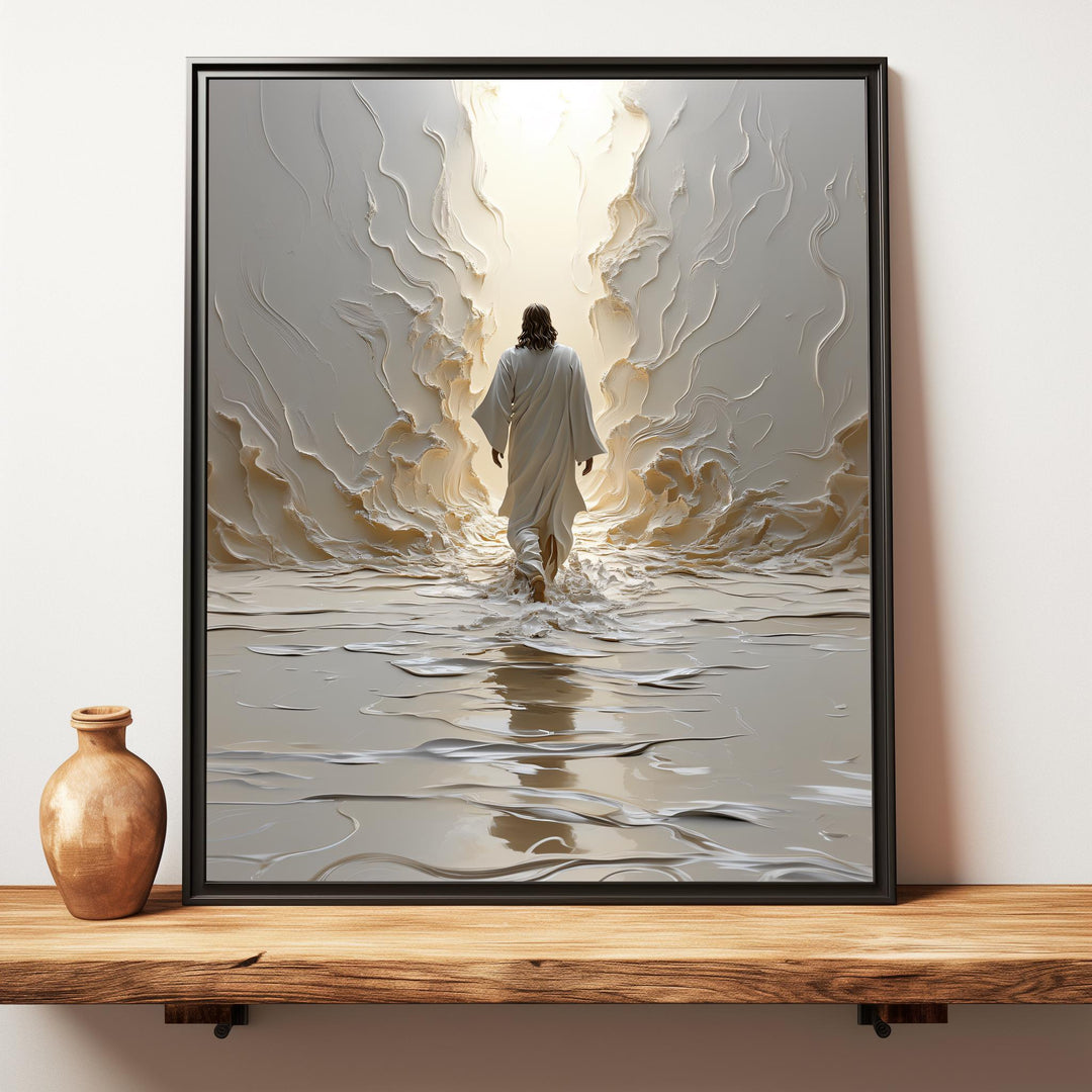 Jesus Wall on Water 3D Art