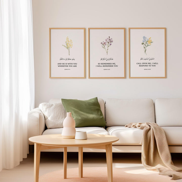 Premium archival print on high-quality paper featuring Quran quotes