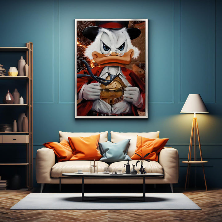 Side view showing canvas thickness and durable print quality