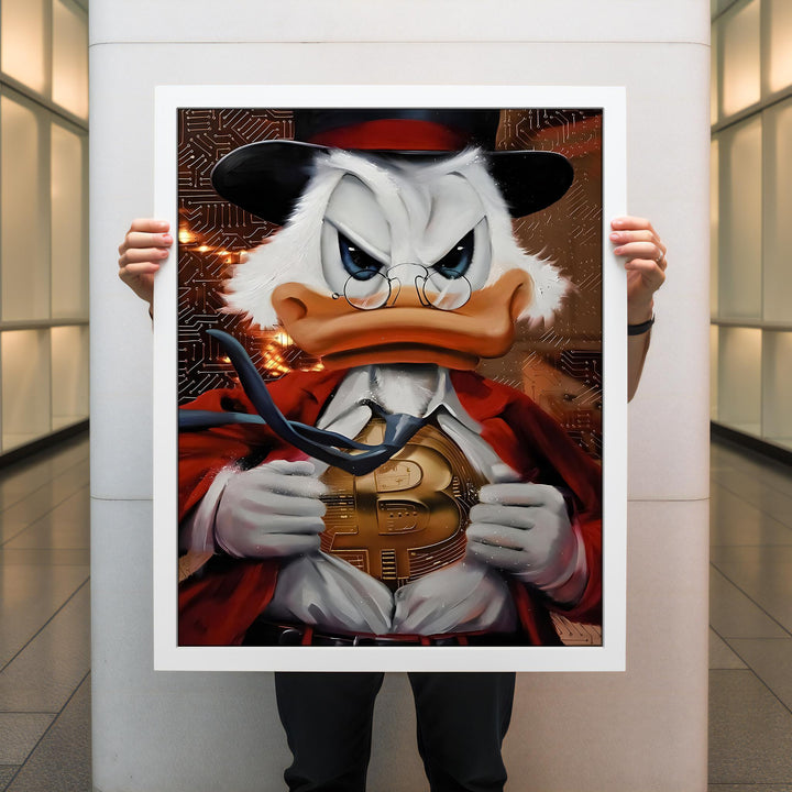 Lifestyle shot of the art hung in a modern living space