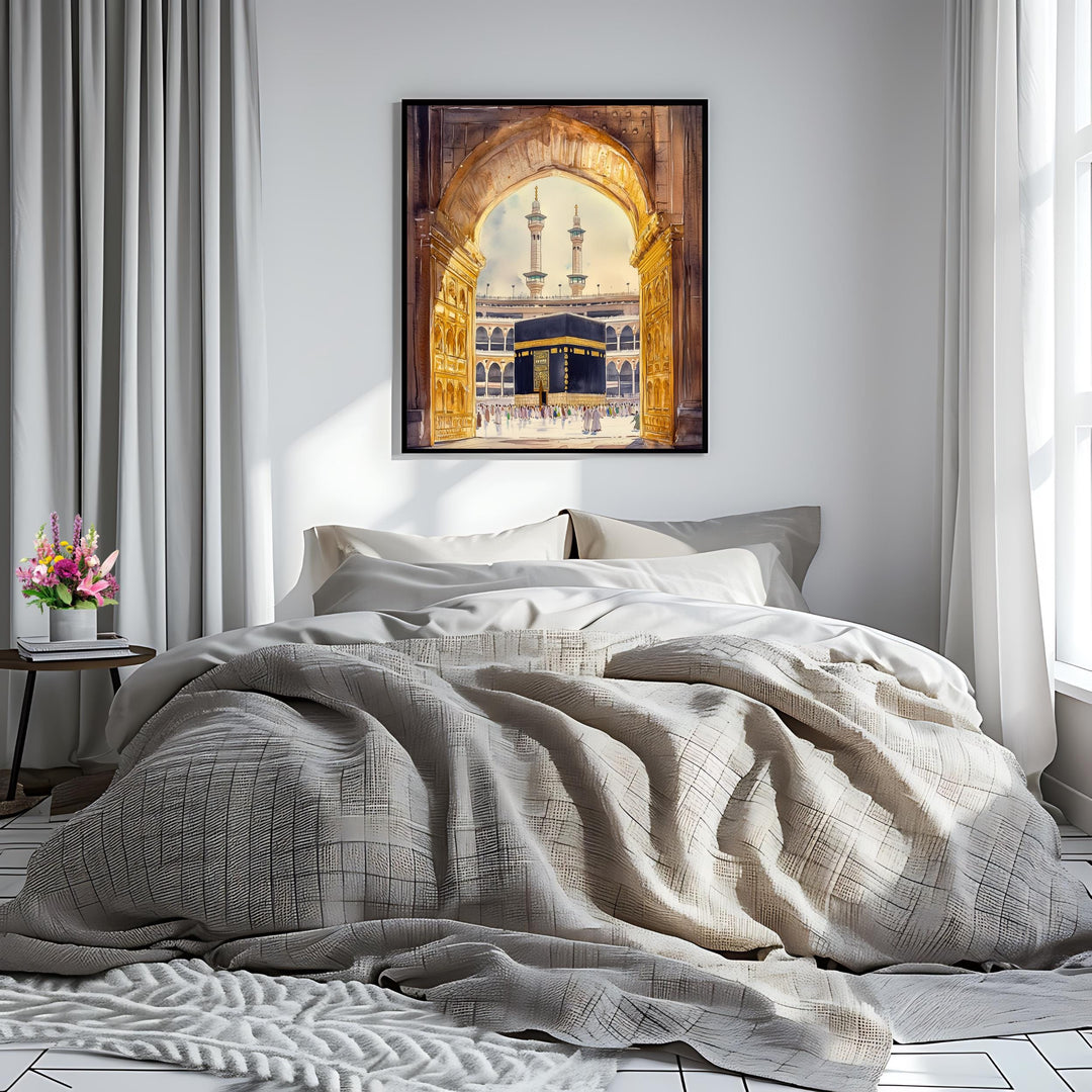 Kaaba Art Print – Mecca Mosque Islamic Wall Decor