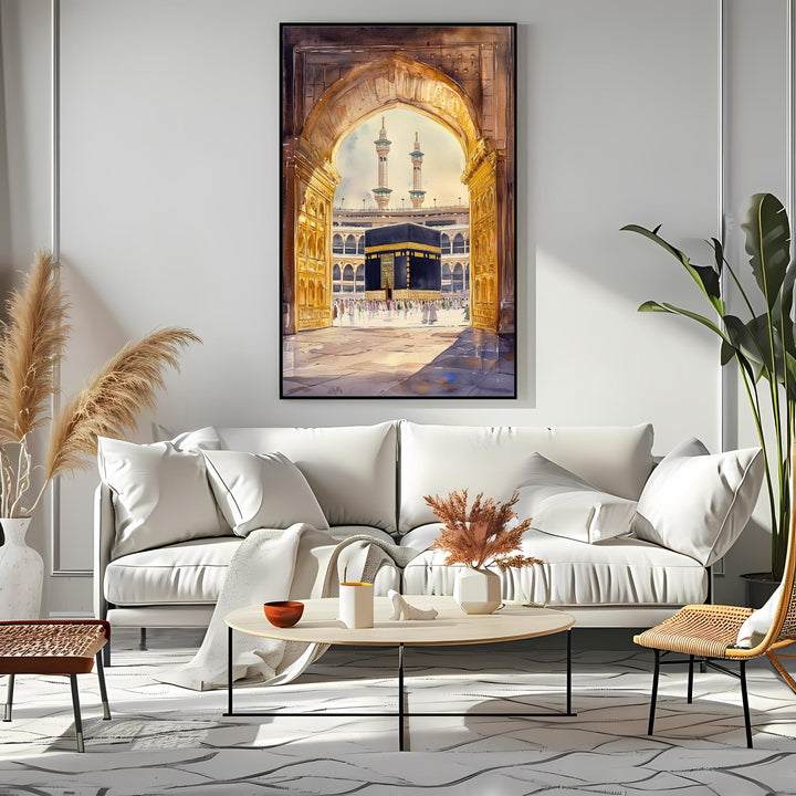 Kaaba Art Print – Mecca Mosque Islamic Wall Decor