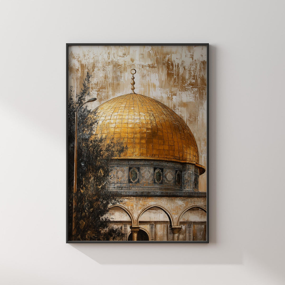 Intricate geometric Islamic art print for modern interiors
