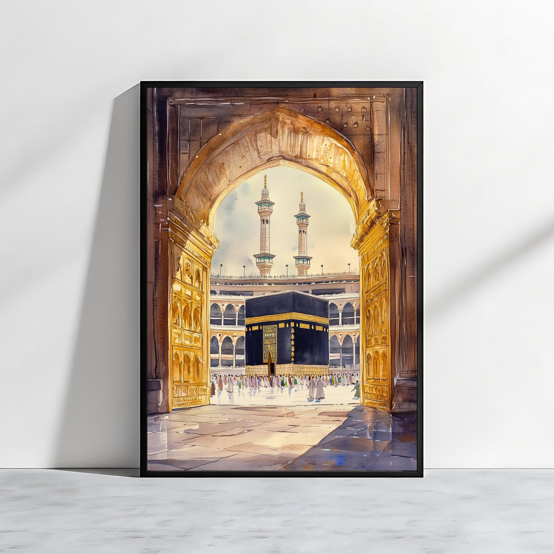 Kaaba Art Print – Mecca Mosque Islamic Wall Decor