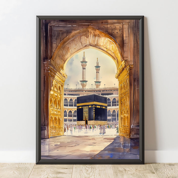 Kaaba Art Print – Mecca Mosque Islamic Wall Decor