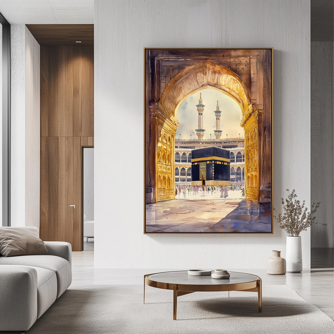 Kaaba Art Print – Mecca Mosque Islamic Wall Decor
