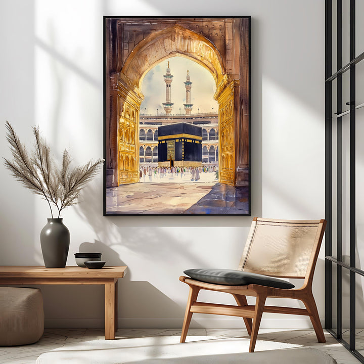 Kaaba Art Print – Mecca Mosque Islamic Wall Decor