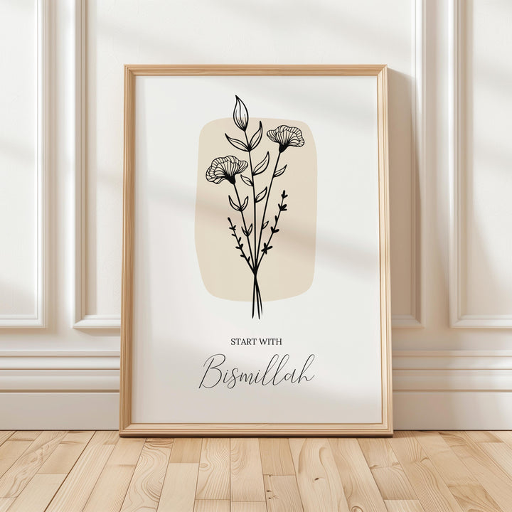 Unframed three-panel wall art ready to display