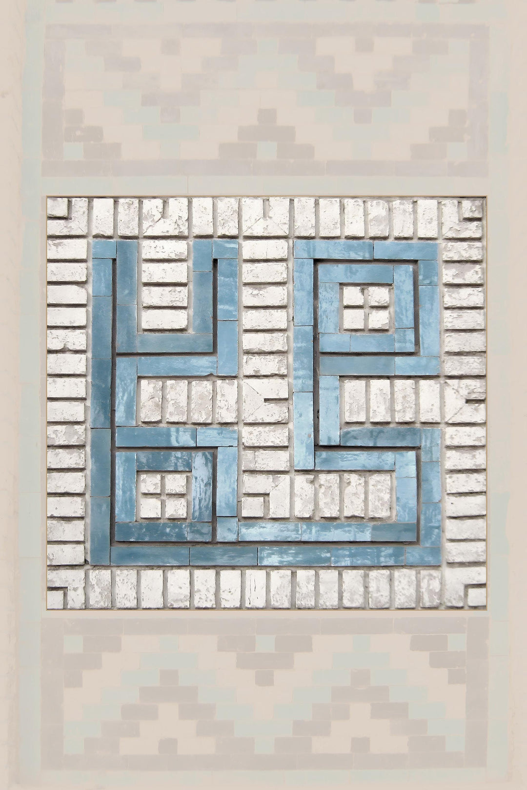 Complementary composition in set of 3 Islamic wall art - panel 6