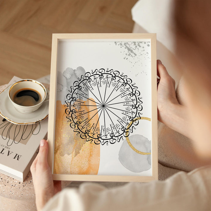 Ready-to-hang wall decor with minimalist presentation
