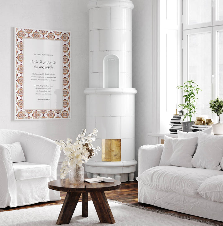 Versatile wall art display in soft lighting