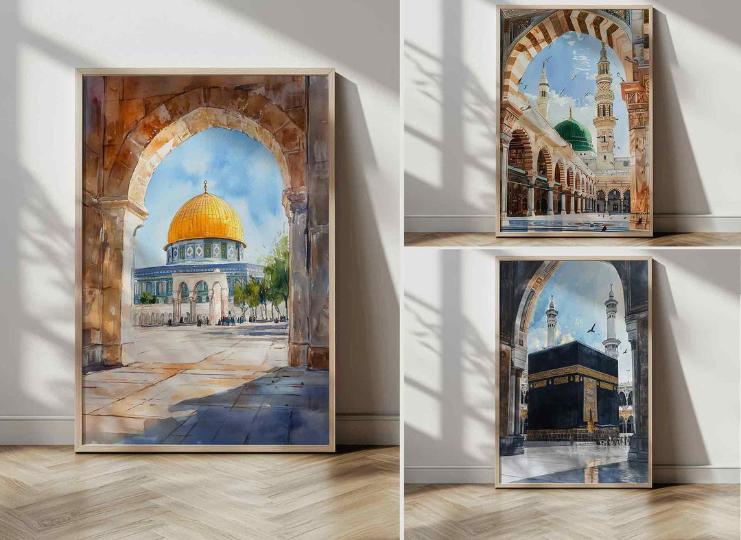 Kaaba, Nabawi & Dome of the Rock