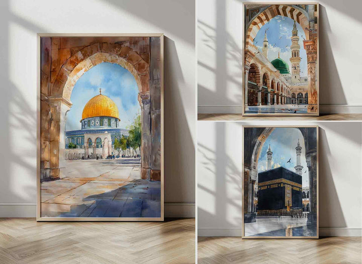 Kaaba, Nabawi & Dome of the Rock