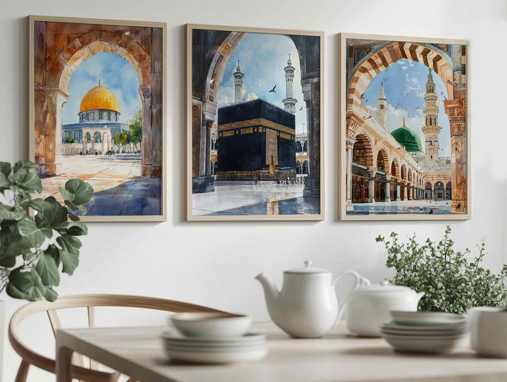 Kaaba, Nabawi & Dome of the Rock