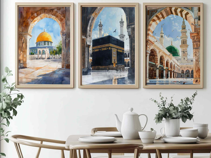 Kaaba, Nabawi & Dome of the Rock