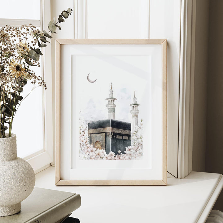 Premium archival print on matte paper showcasing Kaaba motif