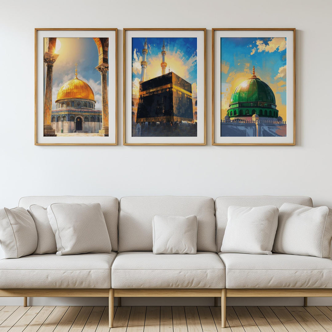 An Nabawi abstract study with gradient tones