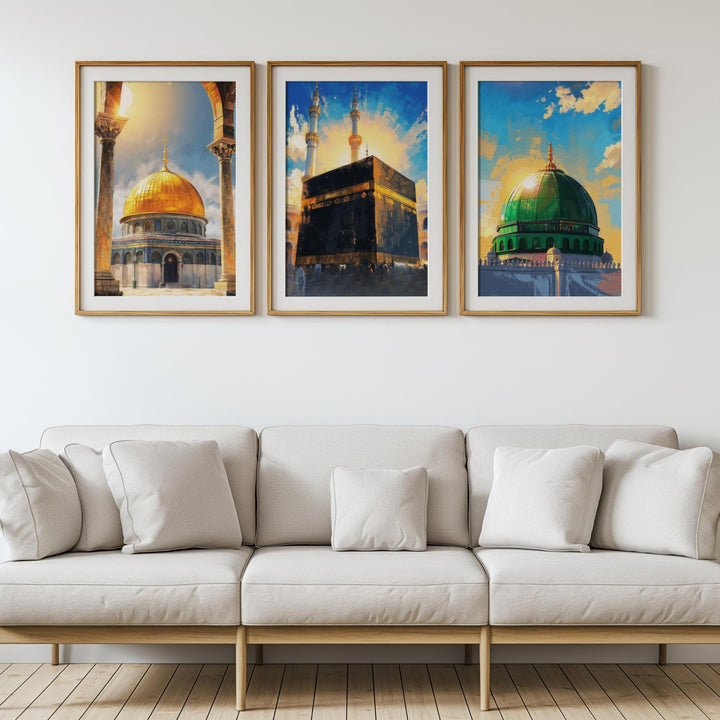 An Nabawi abstract study with gradient tones