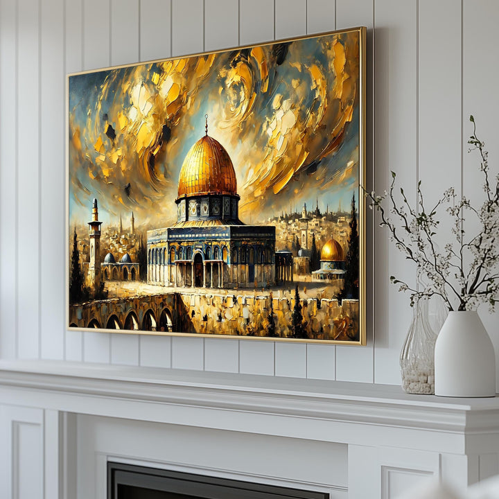 Abstract Masjid Al-Aqsa Painting
