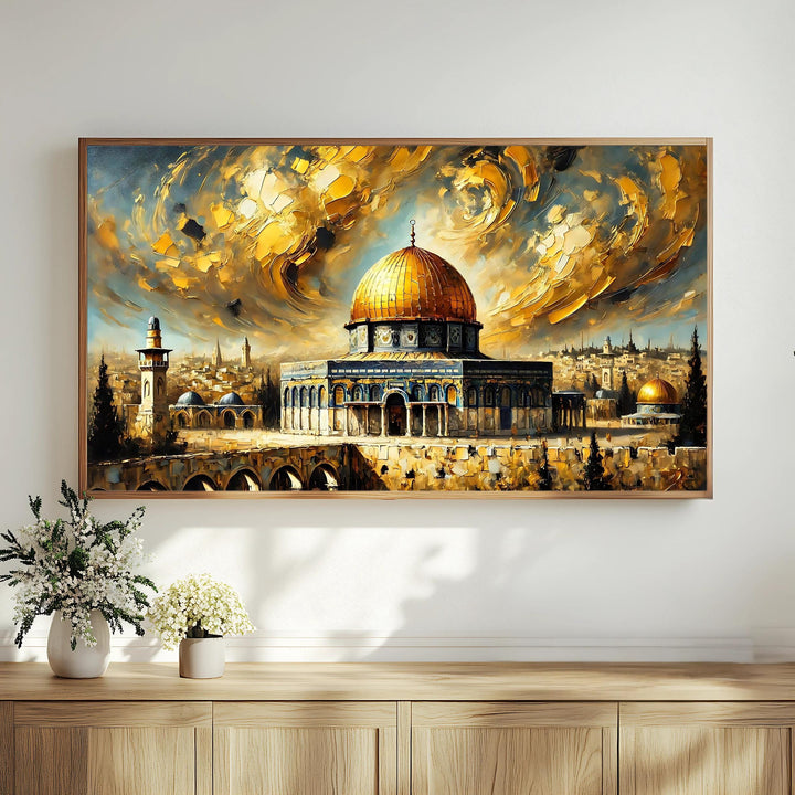 Abstract Masjid Al-Aqsa Painting