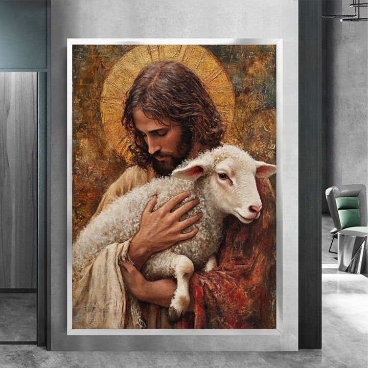 Stretched canvas wall art ready to hang for church or living space