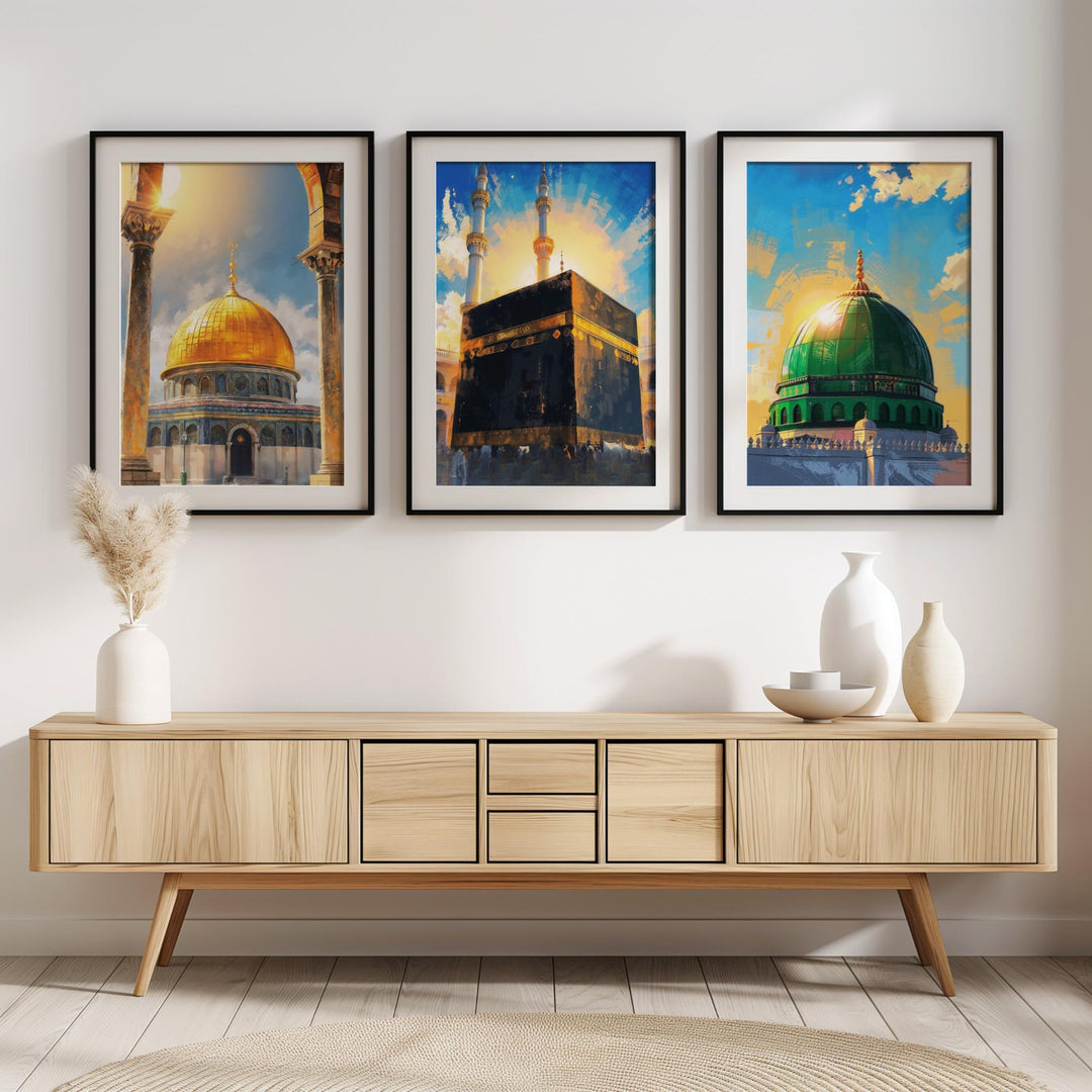 mosques of islam wall art print series for a cohesive wall