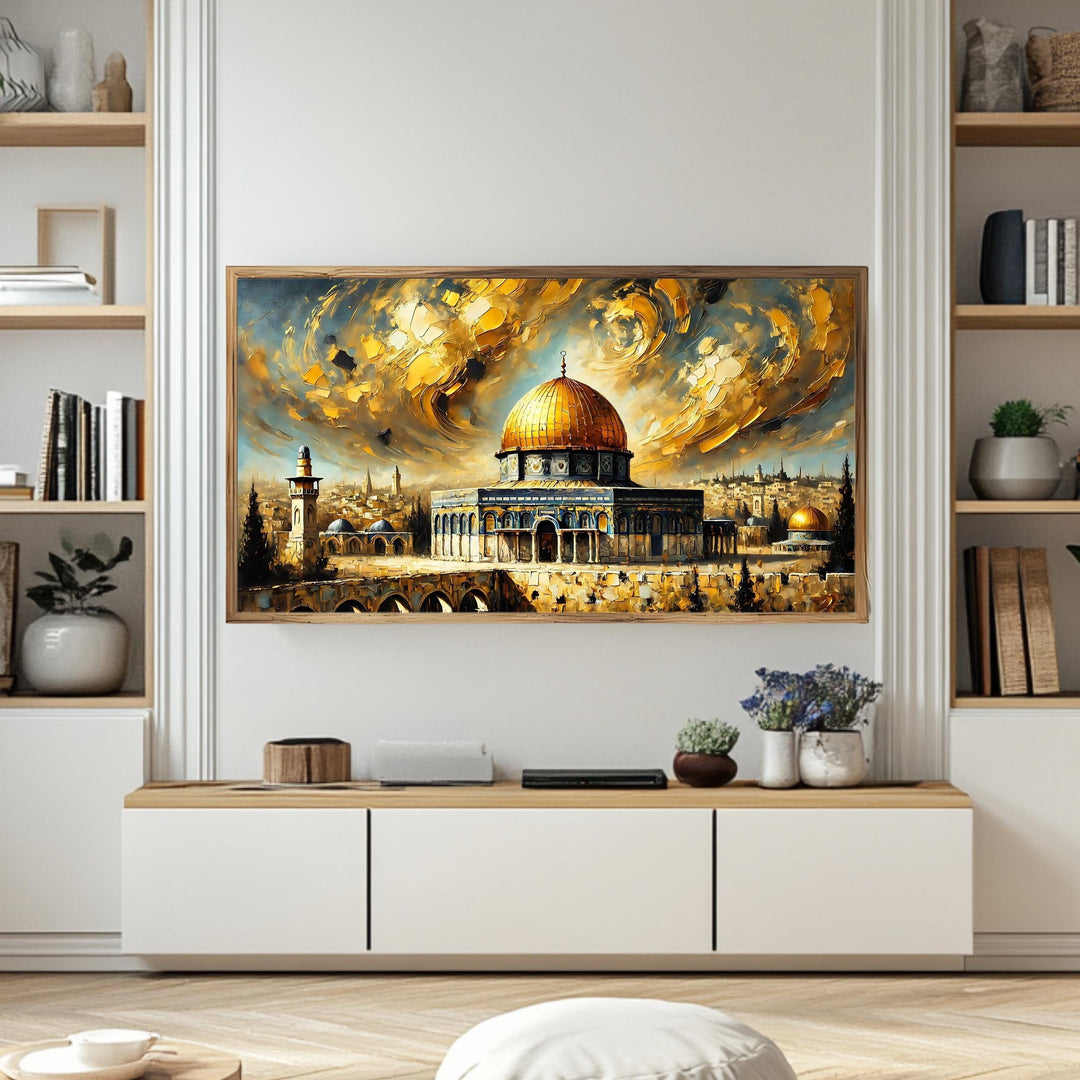 Abstract Masjid Al-Aqsa Painting