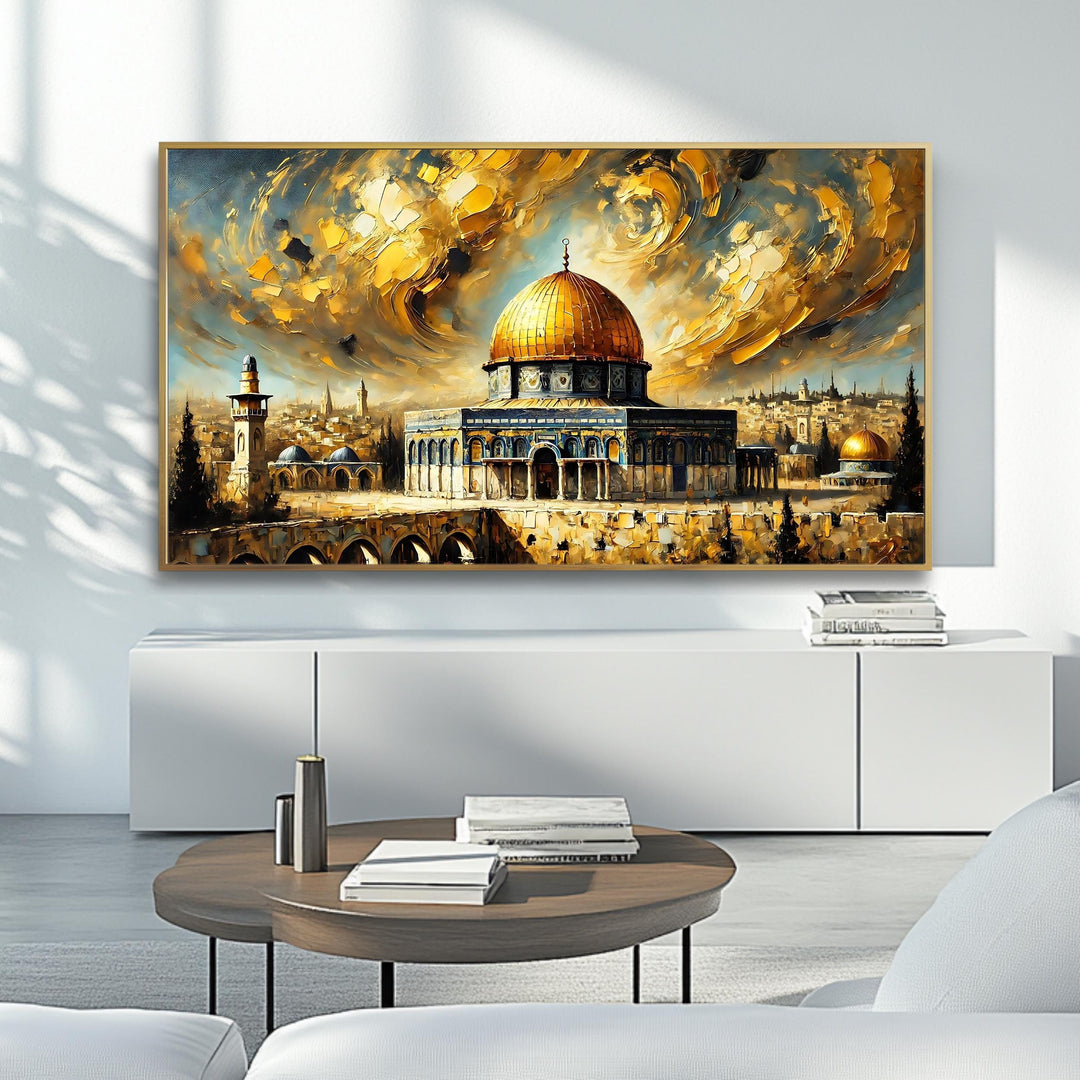 Abstract Masjid Al-Aqsa Painting