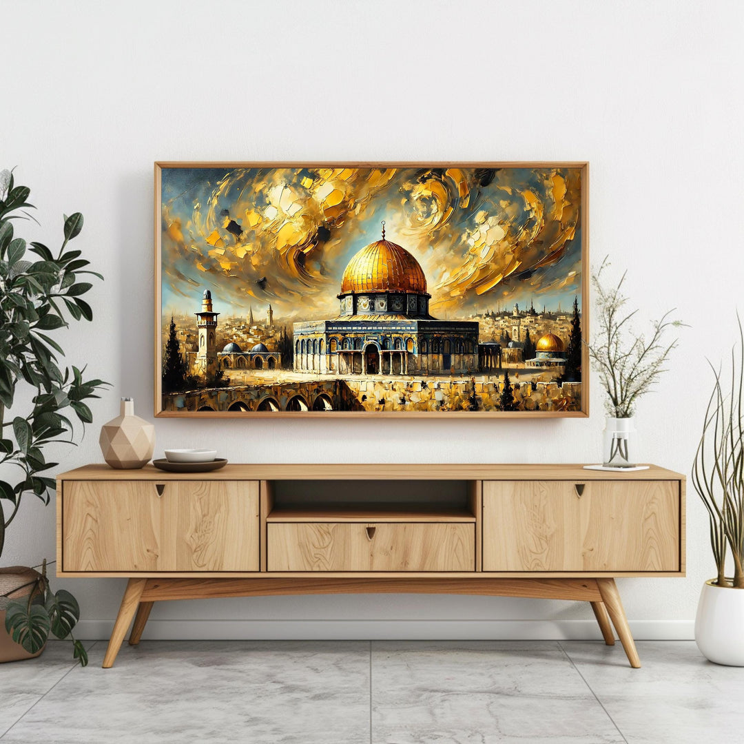 Abstract Masjid Al-Aqsa Painting
