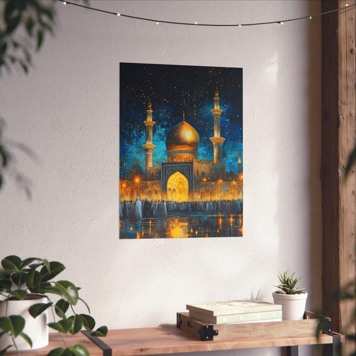 Spiritual home decor: Imam Hussein Shrine Islamic art for living room