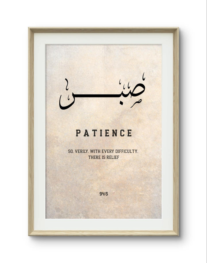 Balanced tri-panel wall decor emphasizing script and negative space