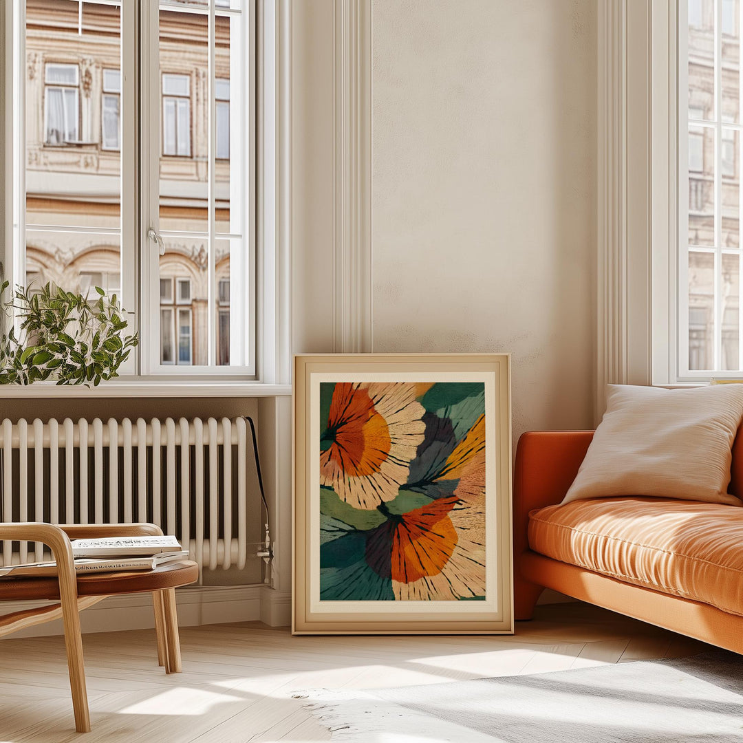 Gallery-ready botanical wall art featuring clean lines