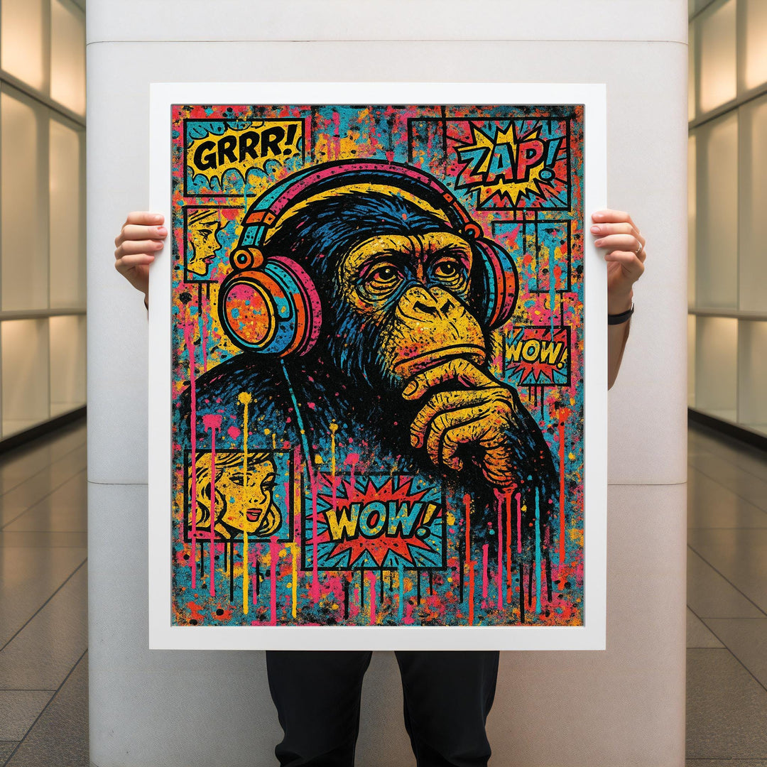 Canvas wall art with vivid colors and gallery-wrapped edges