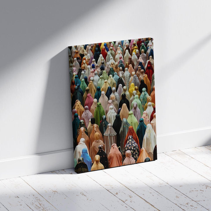 Vivid portrait-style Islamic wall art for living spaces