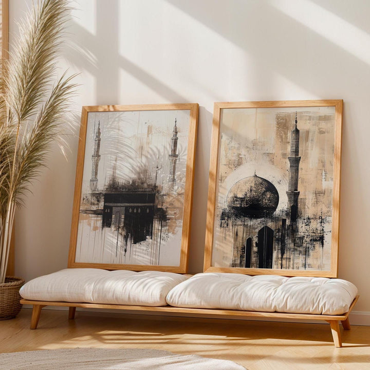 Elegant Ramadan wall art panel from a nine-piece collection ready to hang