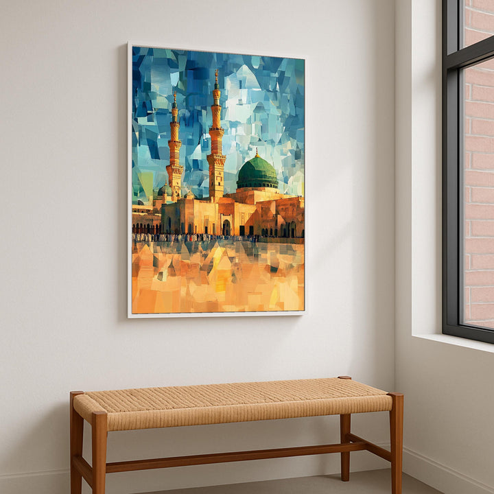Masjid Al Nabawi wall art ready to hang in living spaces