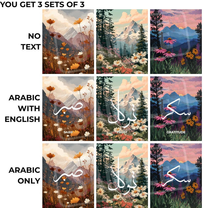 Full view of the wall art print displayed on a neutral wall