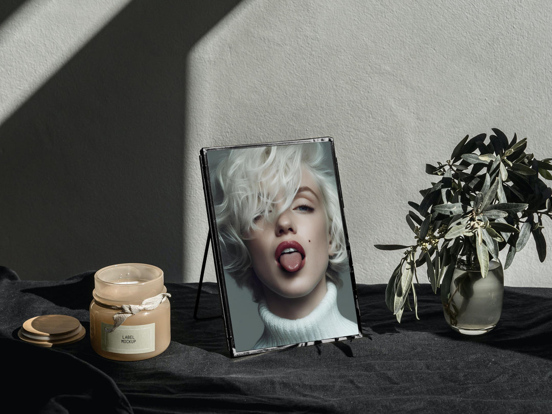 Vibrant Marilyn Monroe canvas print enhancing retro modern interiors