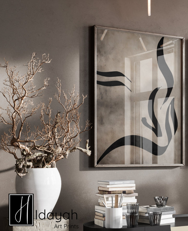 Alif Laam Meem calligraphy textured poster closeup